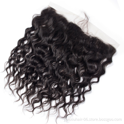 High Quality Human Hair Weave Bundles Water Wave Cuticle Aligned Virgin Brazilian Hair Extensions